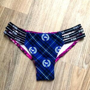 NWT Pink by Victoria's Secret Cheekster 2018 Strappy Logo Panty